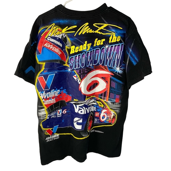 Vintage 1999 Nascar MARK MARTIN Size XL The 6 Shooter All Over T Shirt Anvil - Picture 2 of 13